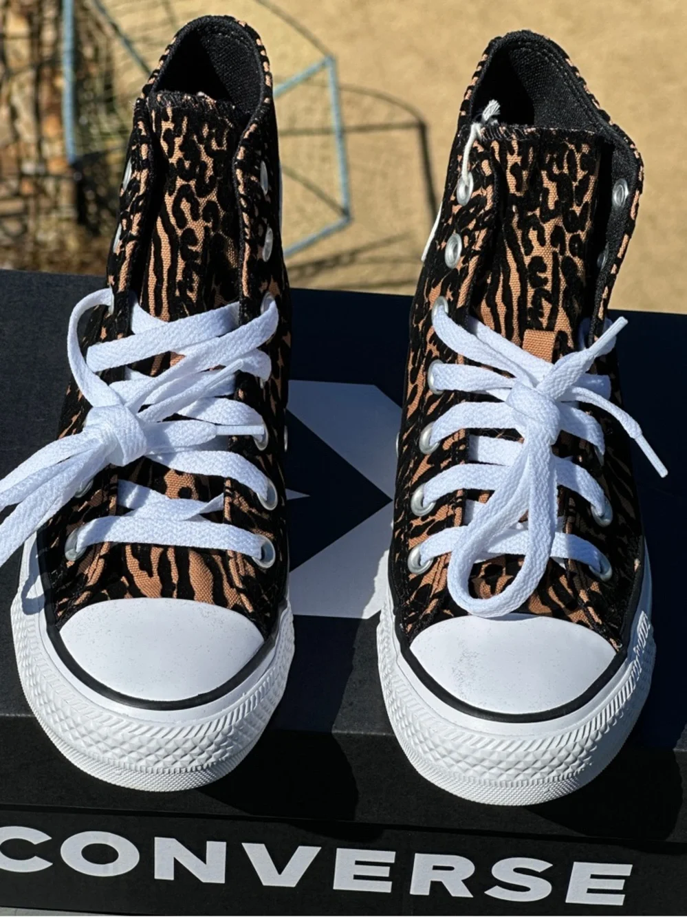 Converse CTAS High Animal Print Canvas Casual Sneaker Womens 6.5 | Youth 5Y NEW